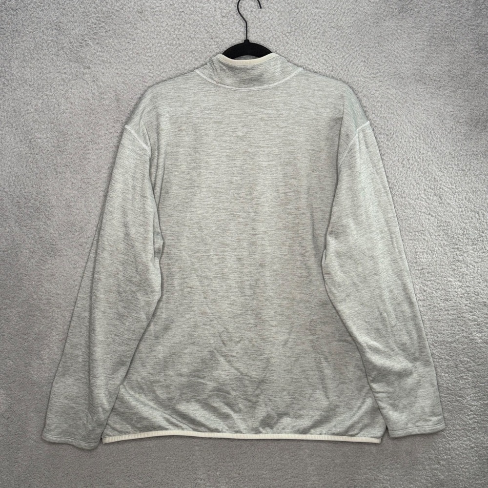 The North Face Men XXL Gray Heather Quarter Zip Pullover Fleece Jacket NF0A47F7 - Picture 4 of 9